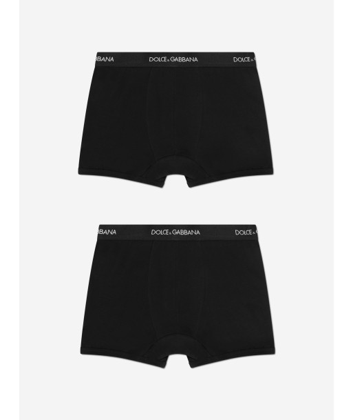 Dolce & Gabbana Boys Boxer Shorts Set (2 Pack) in Black Faites des économies