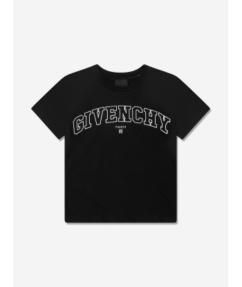 Givenchy Boys Varsity Logo T-Shirt in Black pas cher chine