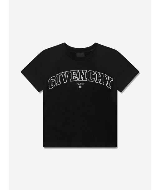 Givenchy Boys Varsity Logo T-Shirt in Black pas cher chine