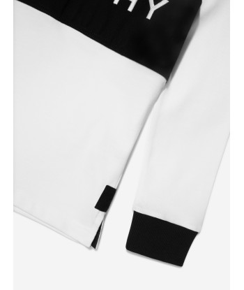 Givenchy Boys Long Sleeve Logo Polo Shirt in White la livraison gratuite