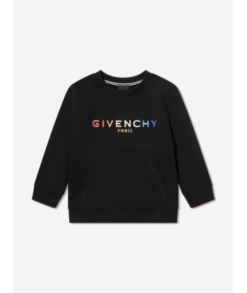 Givenchy Boys Embroidered Logo Sweatshirt in Black Découvrez la collection