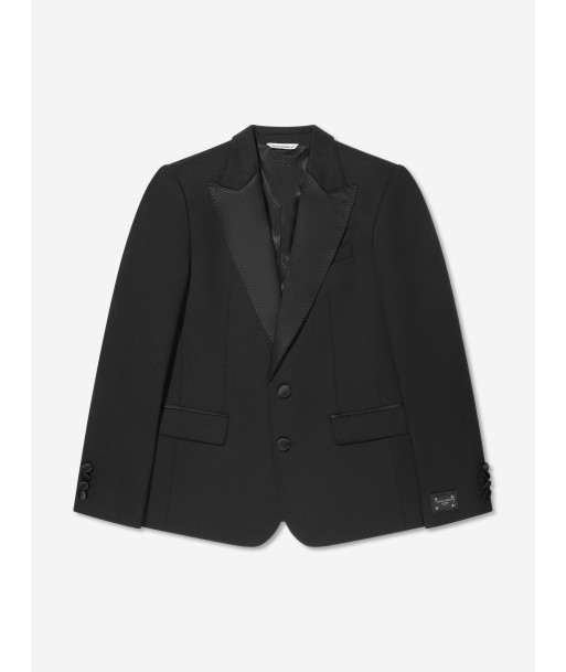 Dolce & Gabbana Boys Wool Blazer in Black france