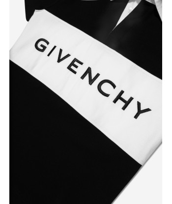 Givenchy Boys Embroidered Logo Rugby Polo Shirt in Black À commander