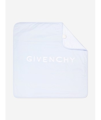 Givenchy Baby Boys Embroidered Logo Blanket in Blue pas cher chine