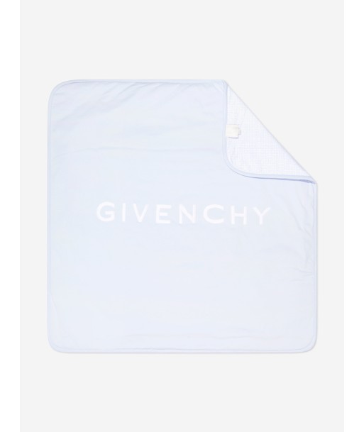 Givenchy Baby Boys Embroidered Logo Blanket in Blue pas cher chine