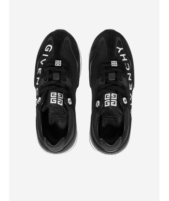 Givenchy Boys Suede Logo Runner Trainers in Black de pas cher