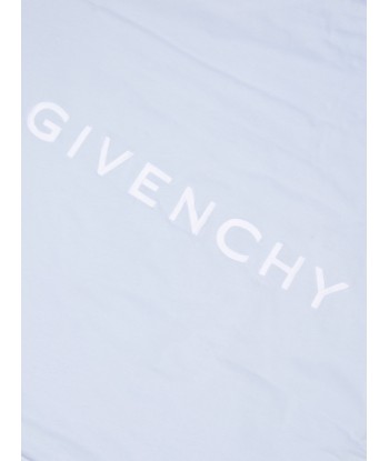 Givenchy Baby Boys Embroidered Logo Blanket in Blue pas cher chine