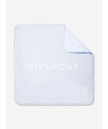 Givenchy Baby Boys Embroidered Logo Blanket in Blue pas cher chine