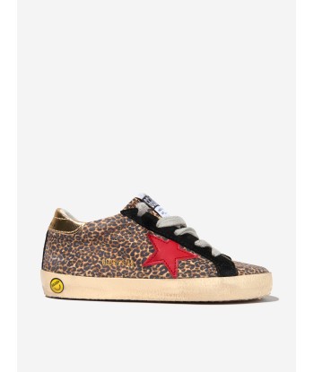 Golden Goose Kids Superstar Leopard Suede Star Trainers JUSQU'A -70%! 