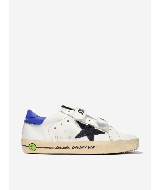 Golden Goose Kids Leather Phyton Print Star Trainers le des métaux précieux