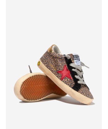 Golden Goose Kids Superstar Leopard Suede Star Trainers JUSQU'A -70%! 