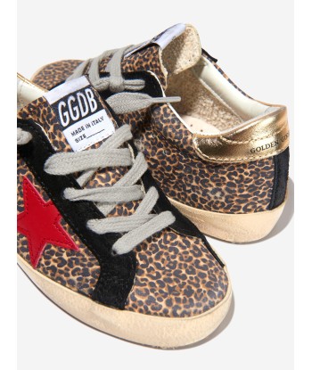 Golden Goose Kids Superstar Leopard Suede Star Trainers JUSQU'A -70%! 