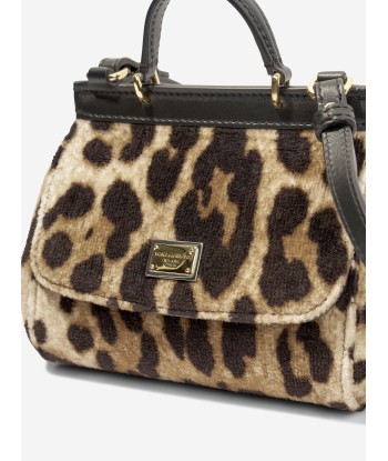 Dolce & Gabbana Girls Leopard Print Handbag in Beige pas cher 