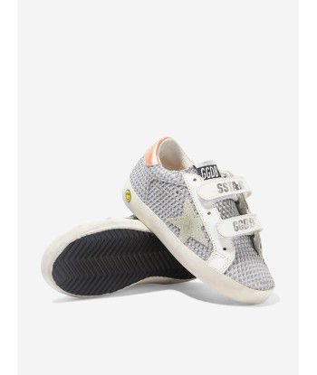 Golden Goose Kids Old School Glitter And Suede Star Trainers de technologie