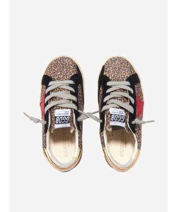 Golden Goose Kids Superstar Leopard Suede Star Trainers JUSQU'A -70%! 