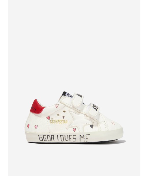 Golden Goose Baby Girls Leather Hearts And Star Trainers de l' environnement