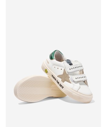 Golden Goose Kids May Leather And Suede Star Trainers livraison et retour toujours gratuits