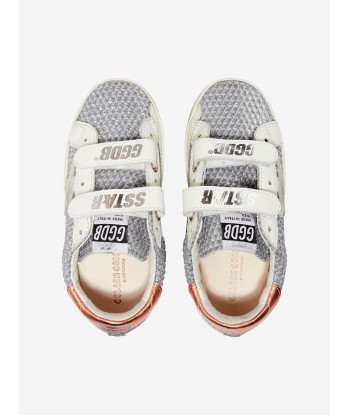 Golden Goose Kids Old School Glitter And Suede Star Trainers de technologie