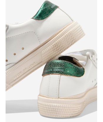 Golden Goose Kids May Leather And Suede Star Trainers livraison et retour toujours gratuits