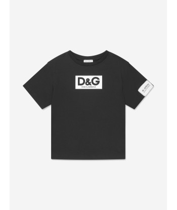 Dolce & Gabbana Boys Logo T-Shirt in Black de la marque