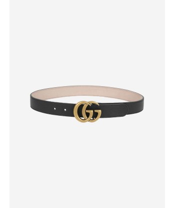 Gucci Kids Leather GG Belt in Black pour bénéficier 