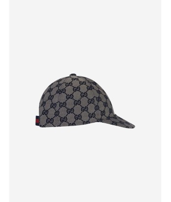 Gucci Kids Original GG Canvas Cap in Navy Livraison rapide