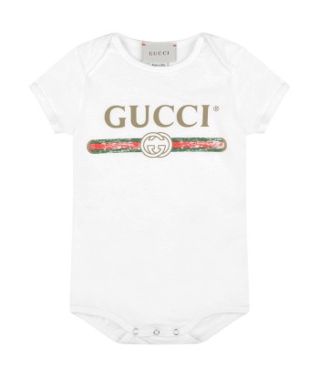 Gucci Baby Bodysuit Gift Set in White Véritable concentré