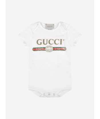 Gucci Baby Bodysuit Gift Set in White Véritable concentré