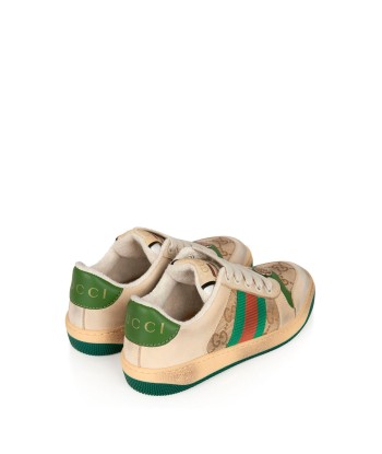 GUCCI Kids Leather Screener Trainers Livraison rapide