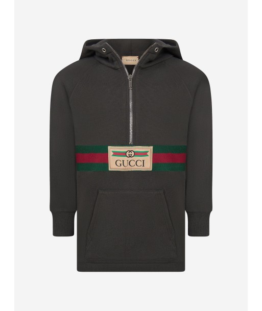 Gucci Kids Half Zip Logo Hoodie du meilleur 