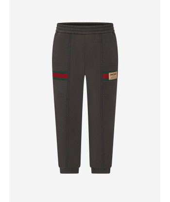 Gucci Kids Logo Joggers in Grey la livraison gratuite