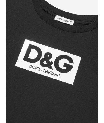 Dolce & Gabbana Boys Logo T-Shirt in Black de la marque