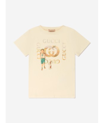 Gucci Boys Logo Print T-Shirt store