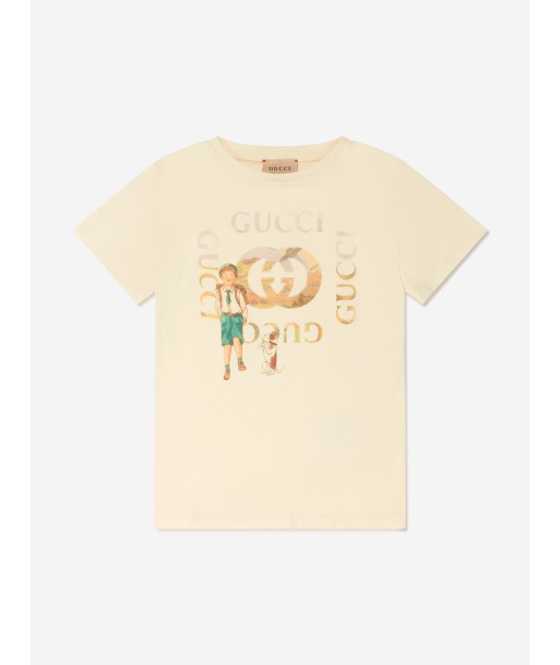 Gucci Boys Logo Print T-Shirt store