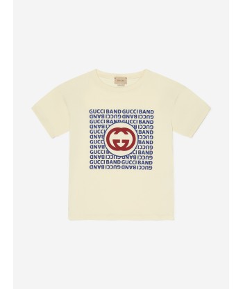 Gucci Boys Logo Print T-Shirt Faites des économies