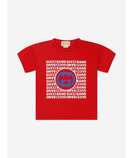 Gucci Baby Boys Logo Print T-Shirt basket pas cher