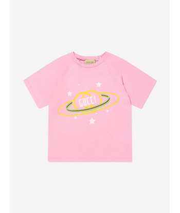 Gucci Baby Girls Logo Print T-Shirt le des métaux précieux