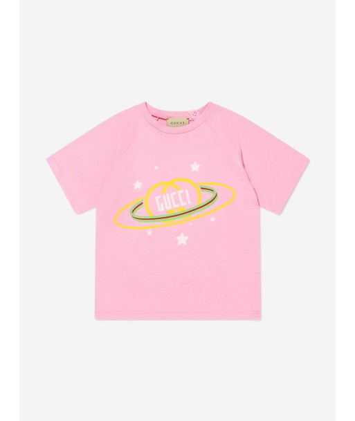 Gucci Baby Girls Logo Print T-Shirt le des métaux précieux