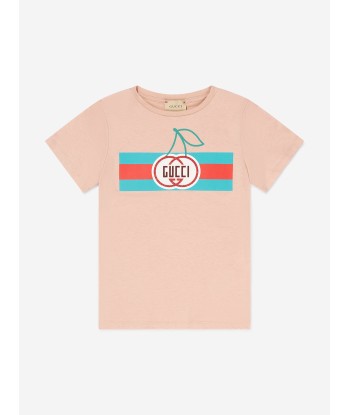 Gucci Girls GG Cherry Print T-Shirt vous aussi creer 