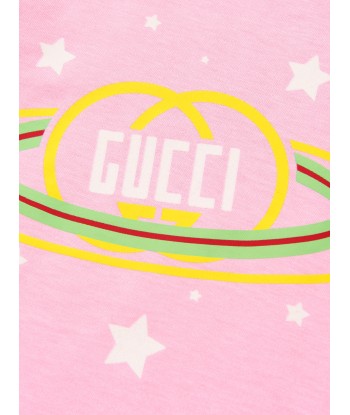 Gucci Baby Girls Logo Print T-Shirt le des métaux précieux