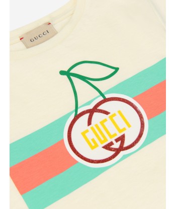 Gucci Girls GG Cherry Print T-Shirt vente chaude votre 