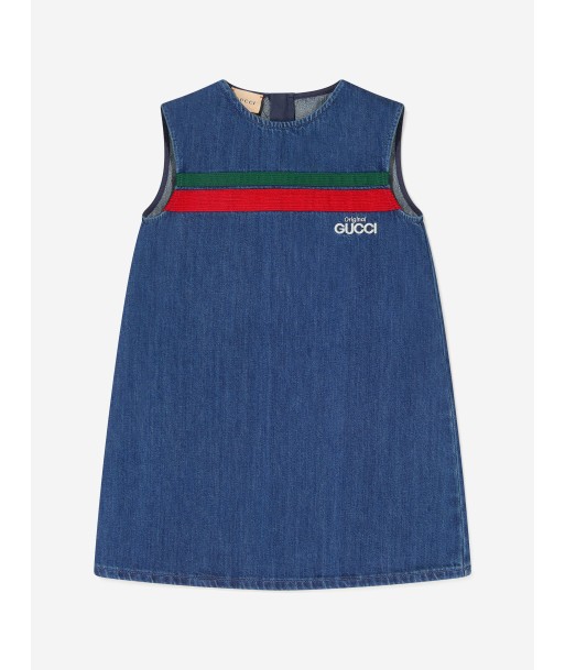 Gucci Girls Organic Cotton Denim Dress à prix réduit toute l'année