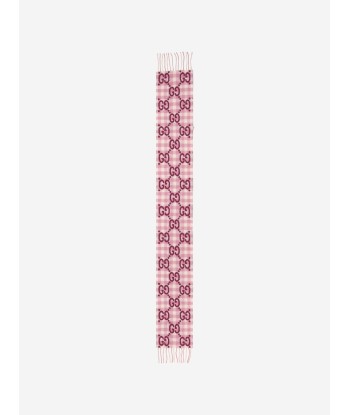 Gucci Kids Wool GG Check Scarf chez Cornerstreet bien 