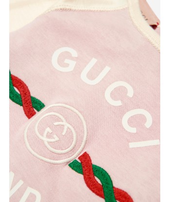 Gucci Baby Girls Logo Print Babygrow À commander