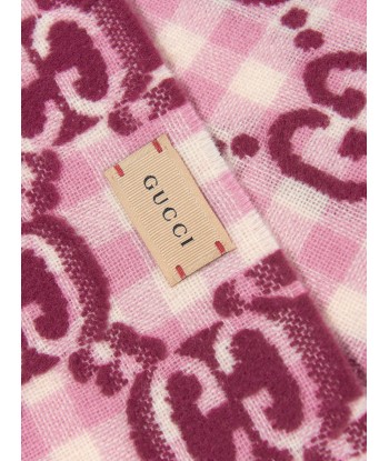 Gucci Kids Wool GG Check Scarf chez Cornerstreet bien 