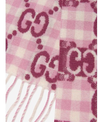 Gucci Kids Wool GG Check Scarf chez Cornerstreet bien 