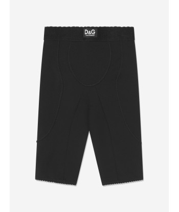 Dolce & Gabbana Girls Logo Cycling Shorts in Black store