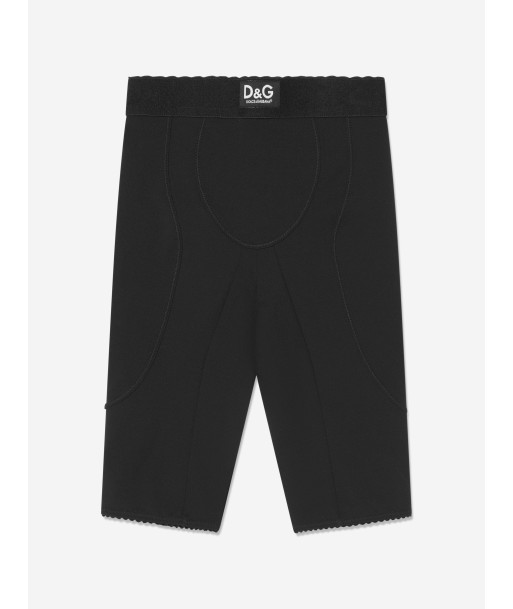 Dolce & Gabbana Girls Logo Cycling Shorts in Black store