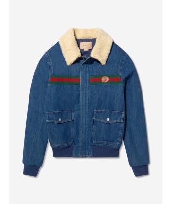 Gucci Boys Denim Jacket With Shearling Collar 2 - 3 jours ouvrés.