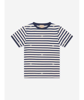 Gucci Boys Striped Logo T-Shirt Par le système avancé 